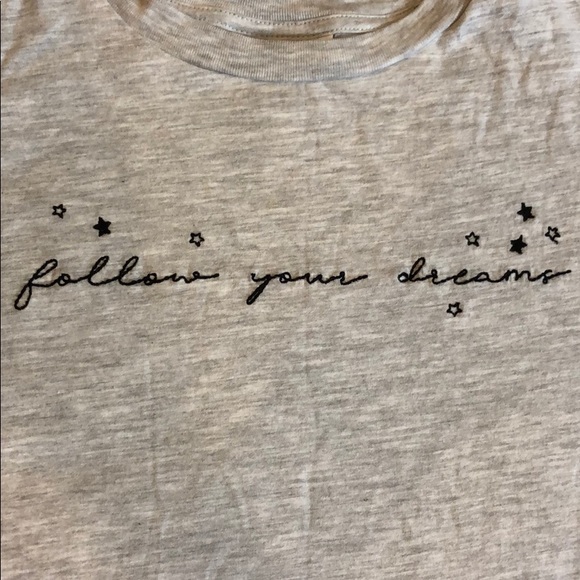 Topshop “follow your dreams” cropped t-shirt - Picture 3 of 5